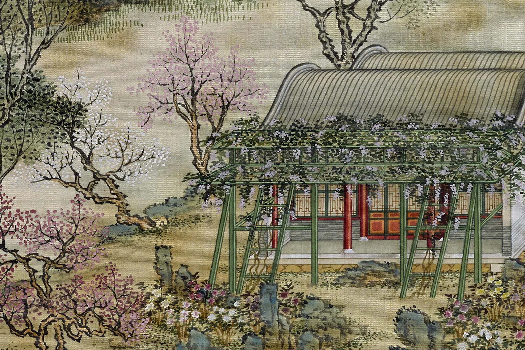 圆明园四十景图《慈云普护》高清大图局部 (3)