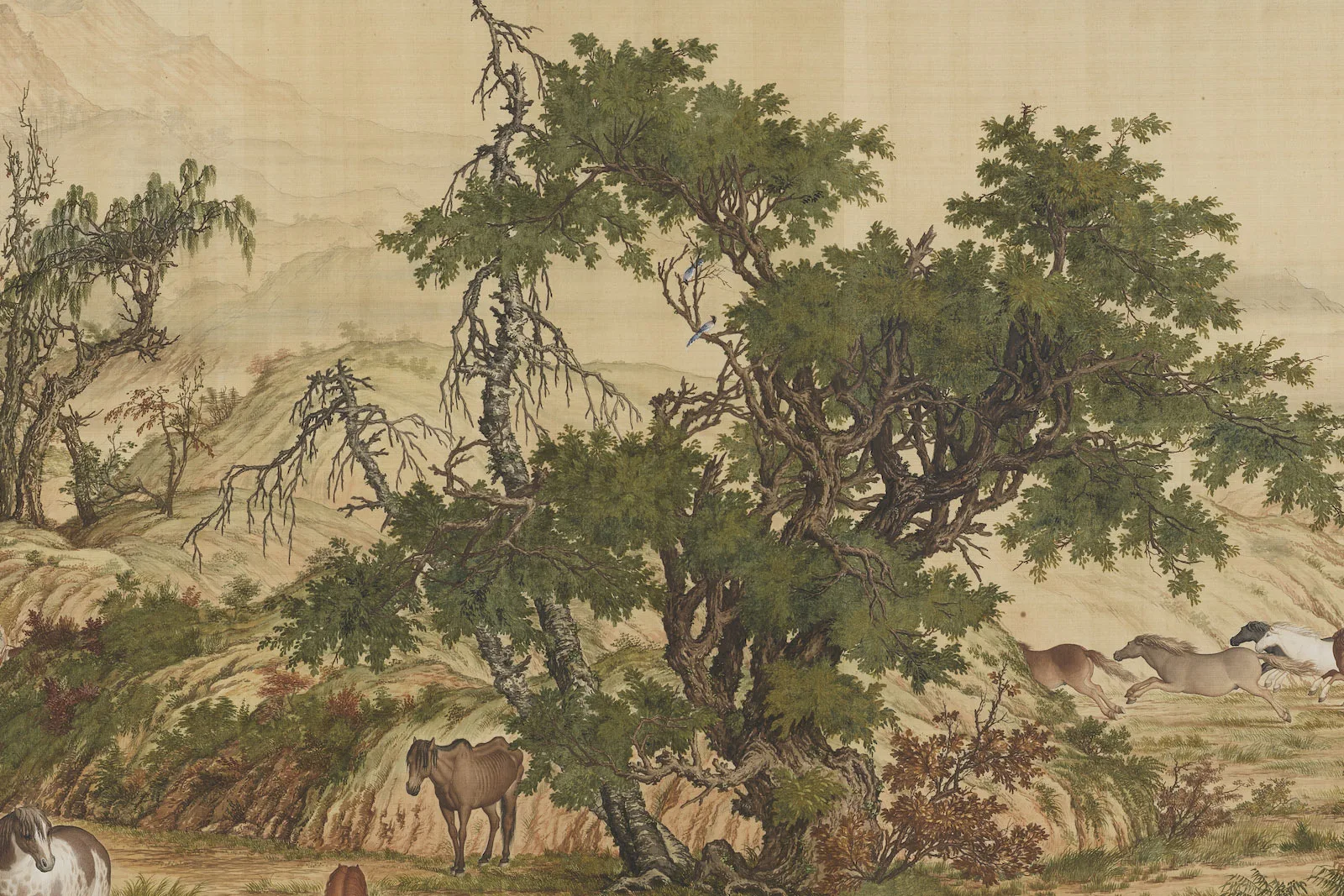 清郎世宁《百骏图》局部 (4)