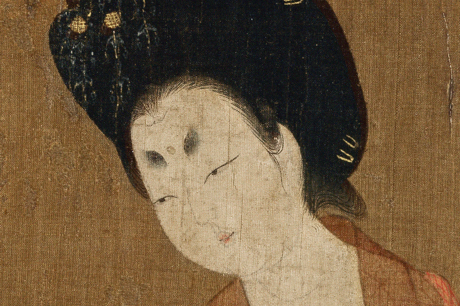 周昉《簪花仕女图》超高清大图局部 (6)