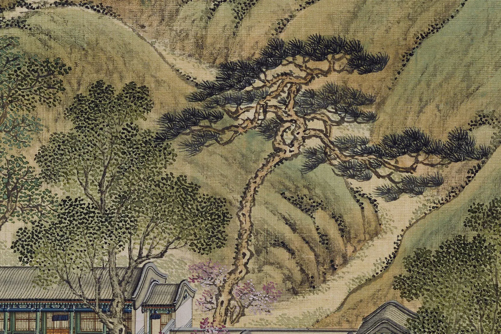 圆明园四十景图《杏花春馆》高清大图局部 (2)