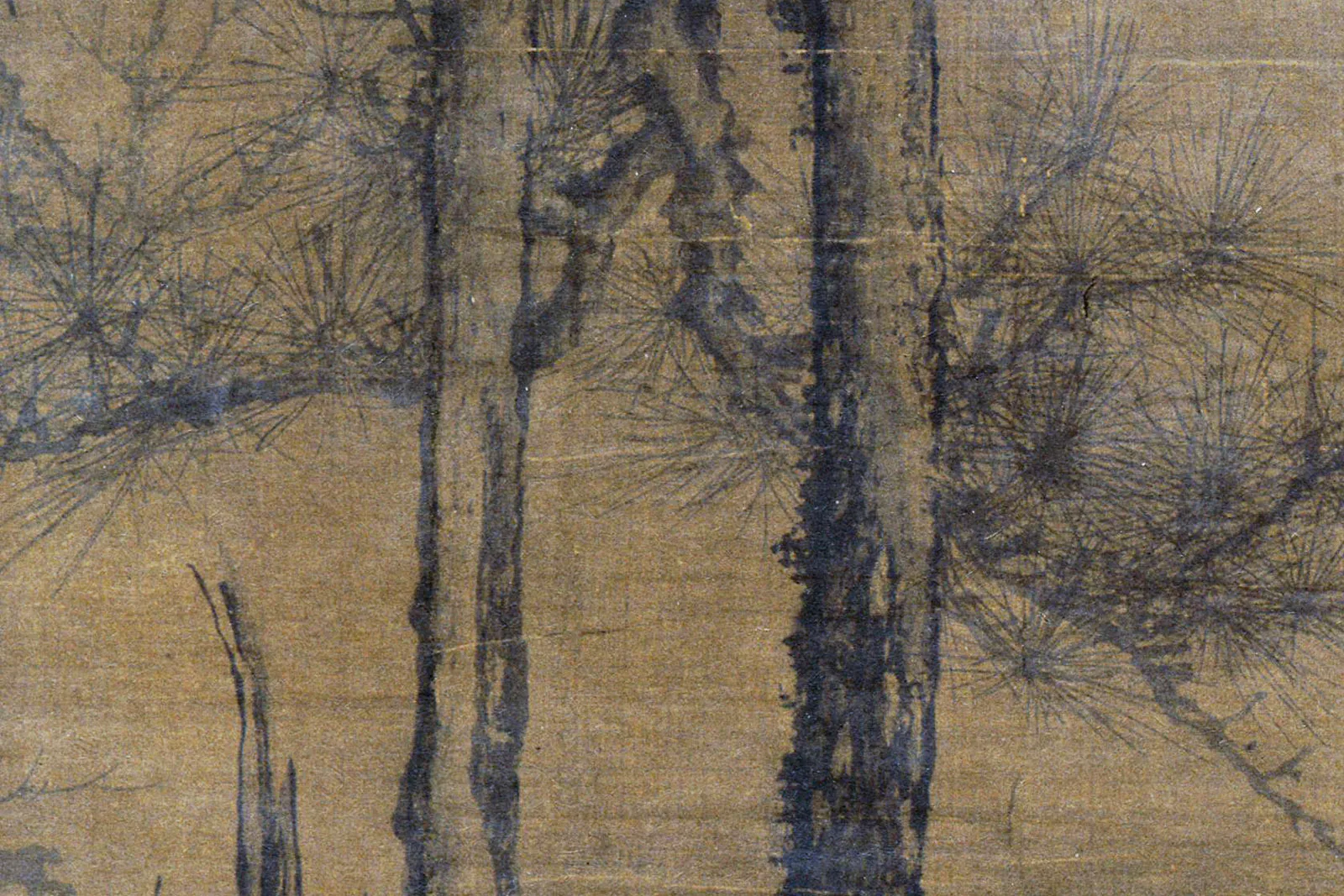 传李成(款)《乔松平远图》局部 (2)