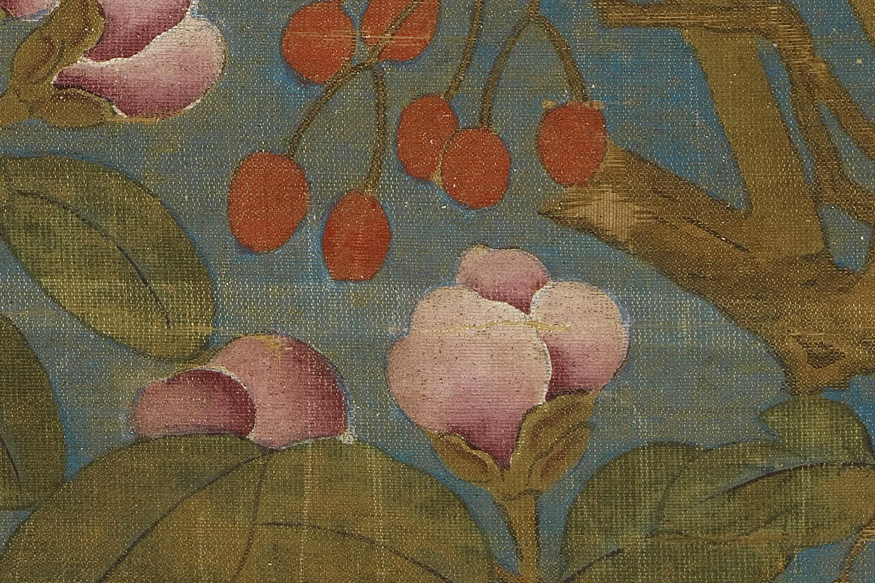 传宋李迪(款)画花鸟轴超高清大图局部 (3)