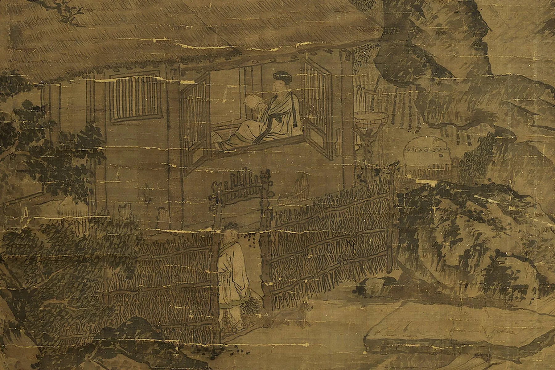 传宋李迪(款)《三顾图》局部 (1)