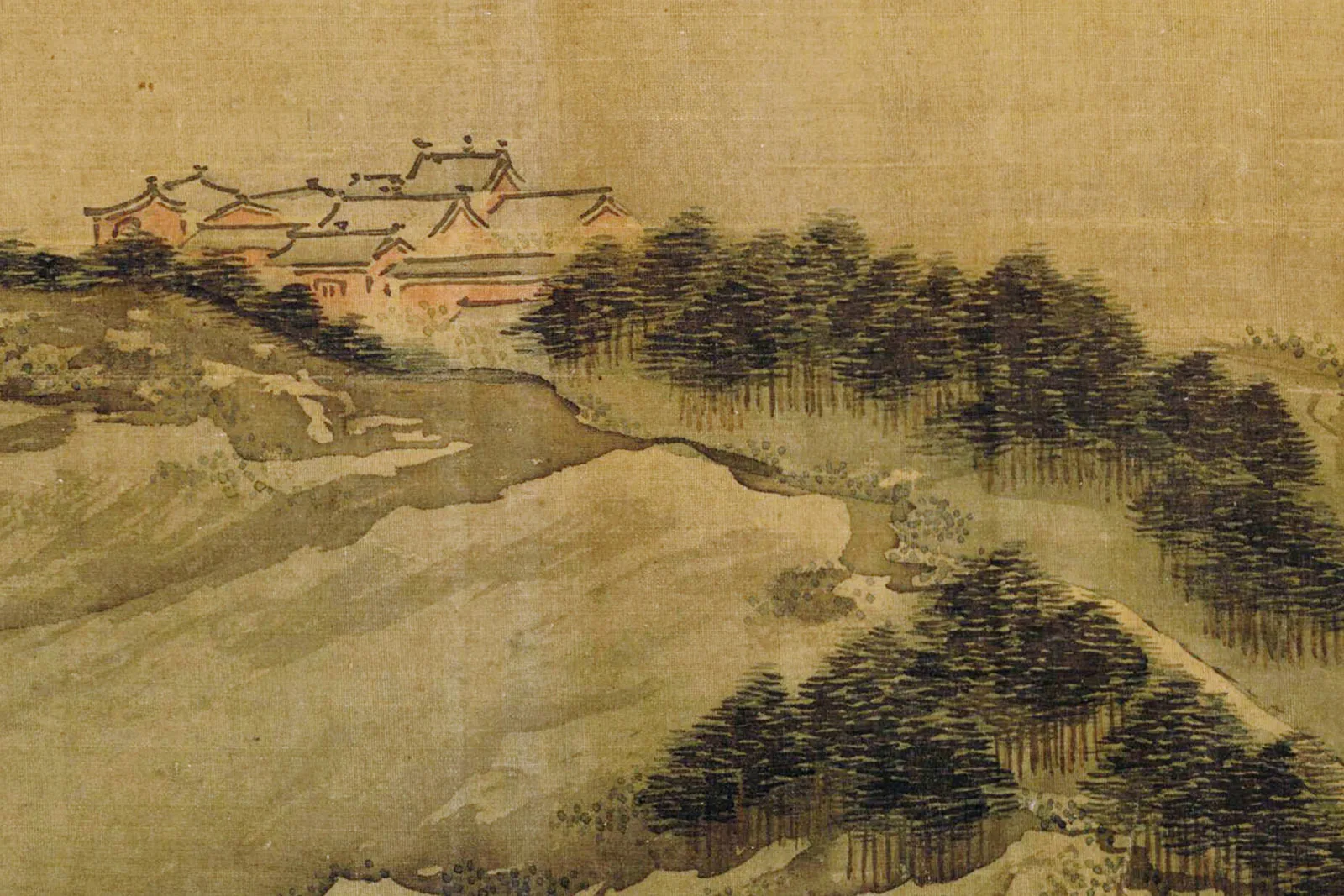 清·袁耀山水楼阁界画《邗江胜览图》高清图局部 (15)