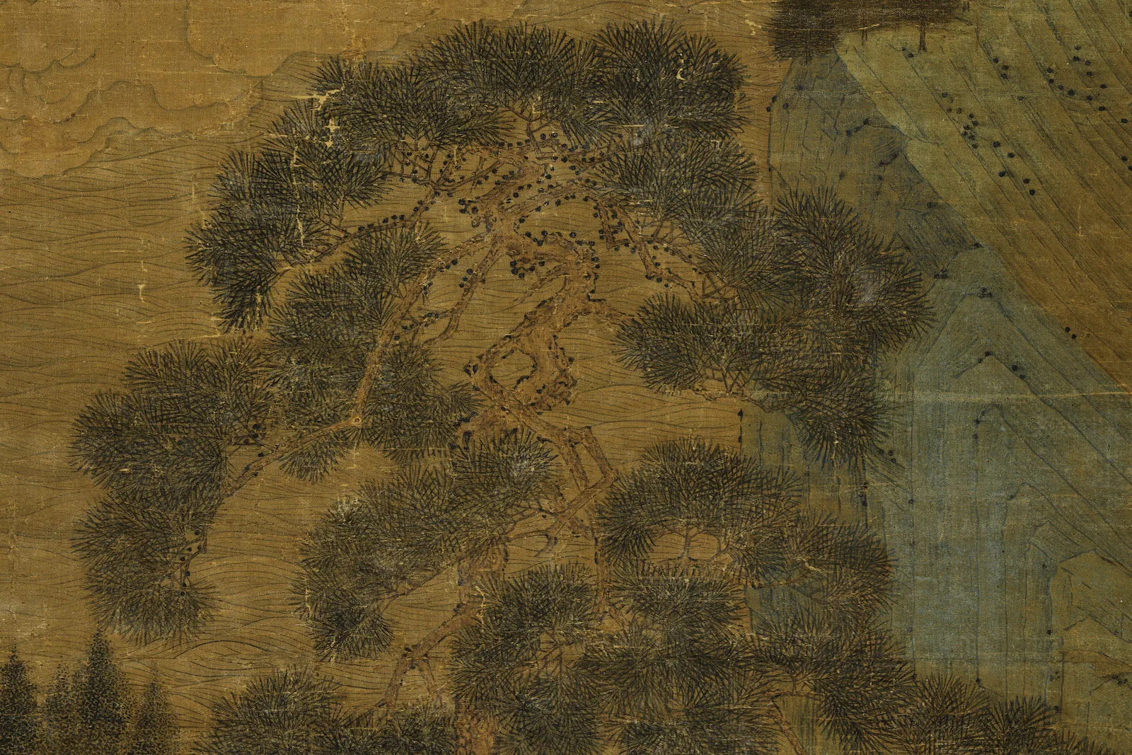 传宋赵伯驹《飞仙图》局部 (3)