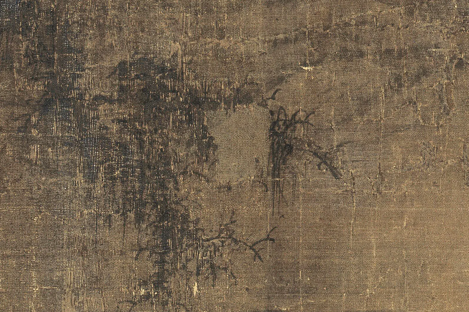 宋李成《小寒林图》高清大图局部 (8)