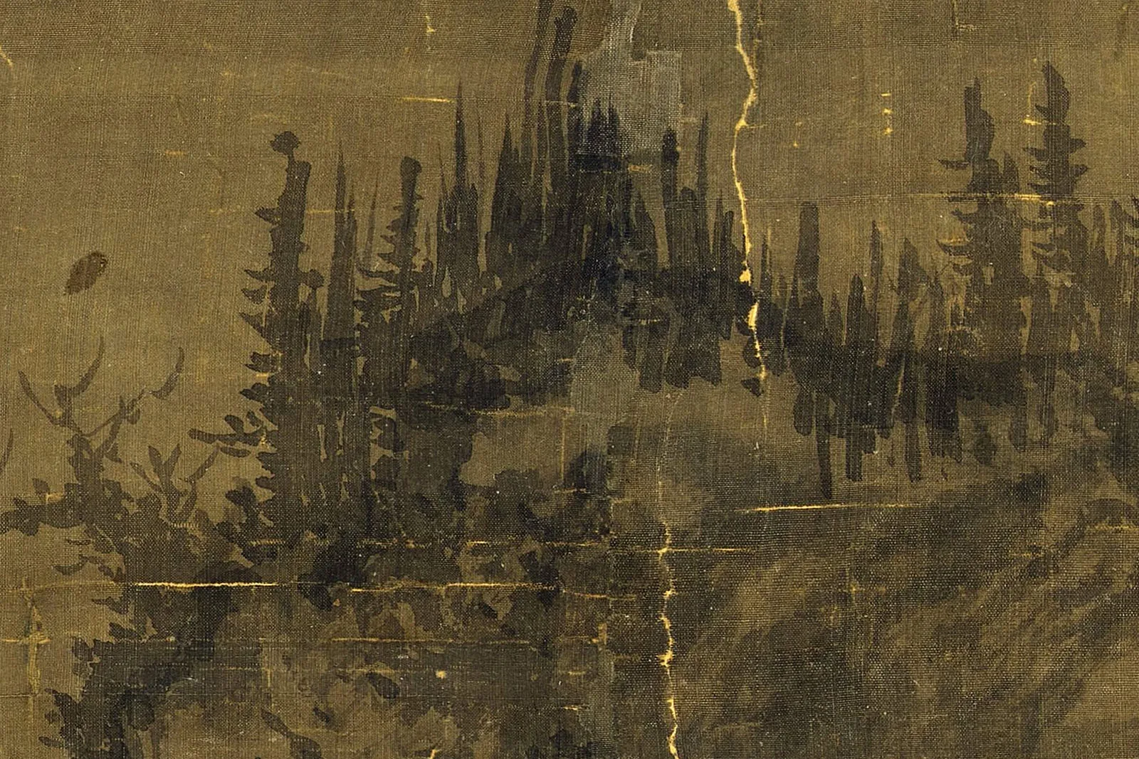 郭熙《早春图》超高清大图局部细节 (9)