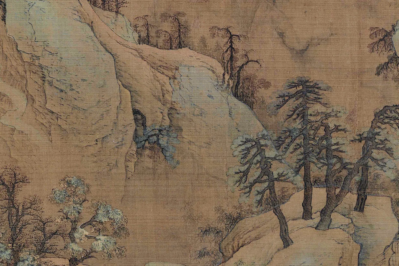 赵伯驹《江山秋色图》高清大图局部 (17)