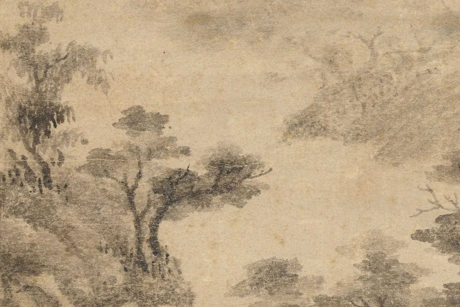 宋米友仁《溪山烟雨图》局部 (2)