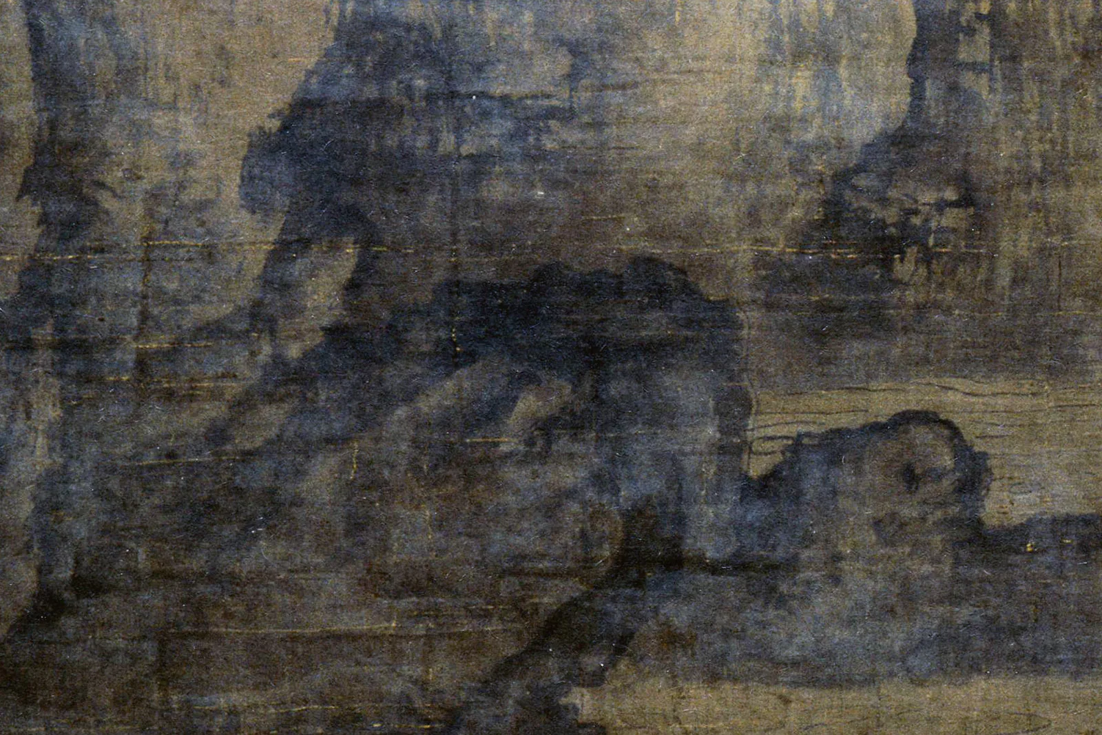 传李成(款)《乔松平远图》局部 (1)