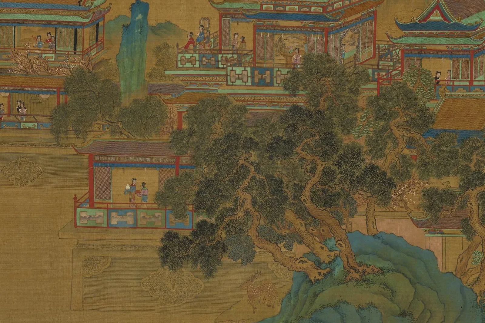 传宋赵伯驹《瑶池高会图》局部 (4)