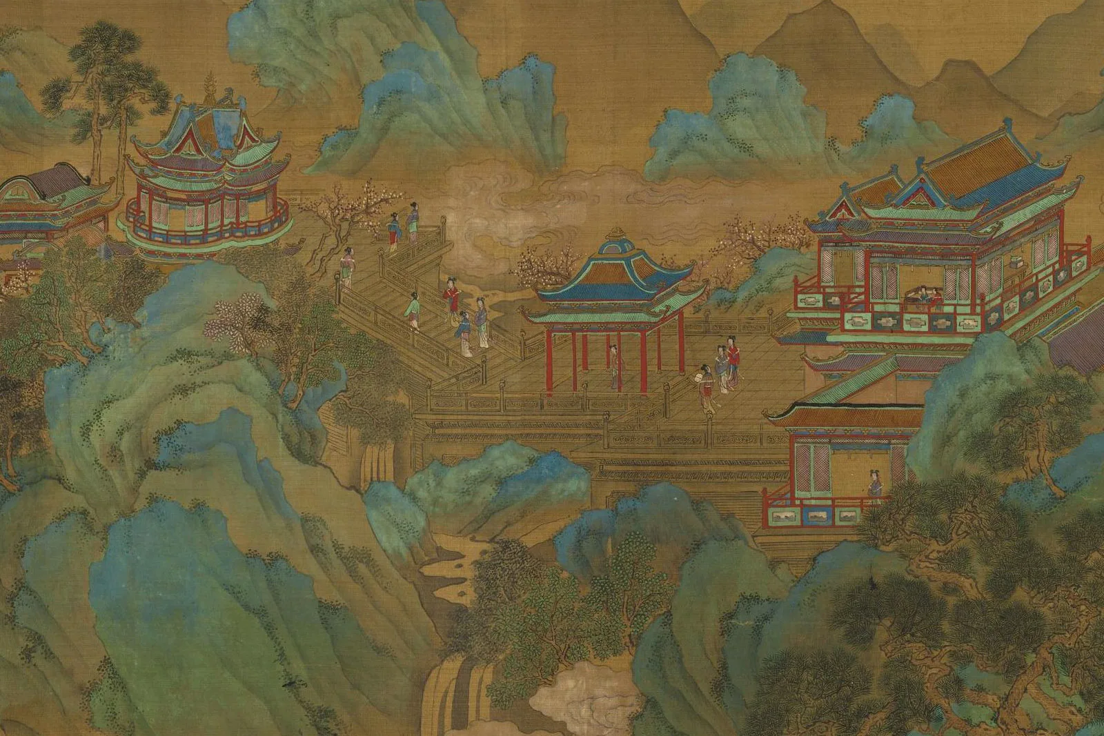 传宋赵伯驹《瑶池高会图》局部 (7)