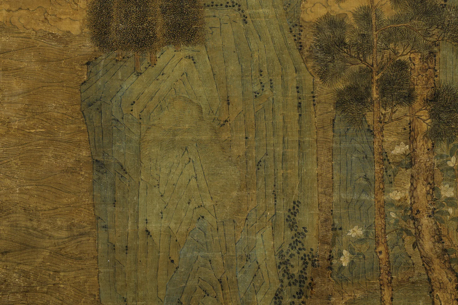 传宋赵伯驹《飞仙图》局部 (4)