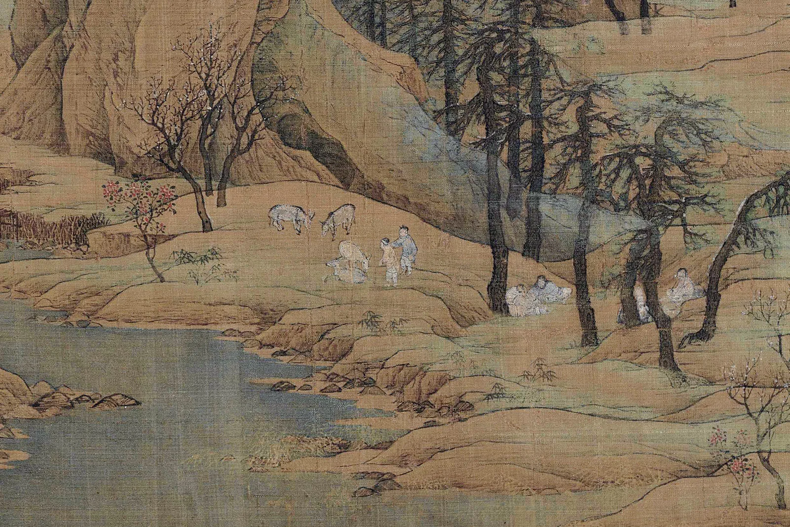 赵伯驹《江山秋色图》高清大图局部 (7)