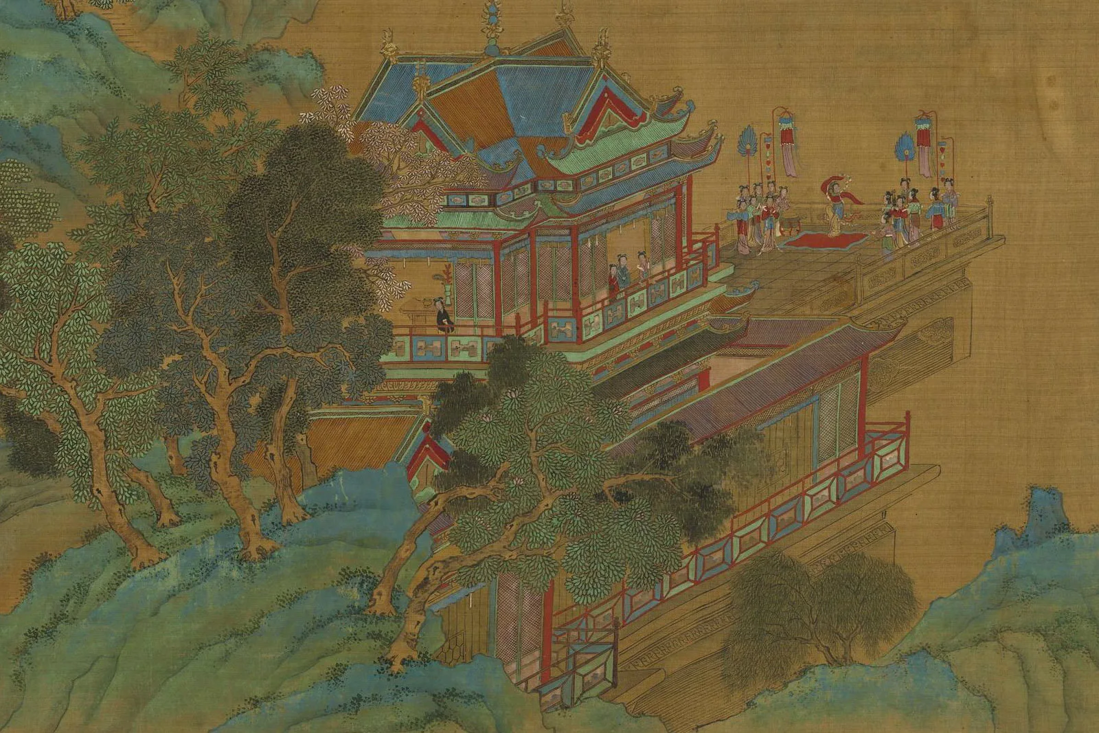 传宋赵伯驹《瑶池高会图》局部 (5)