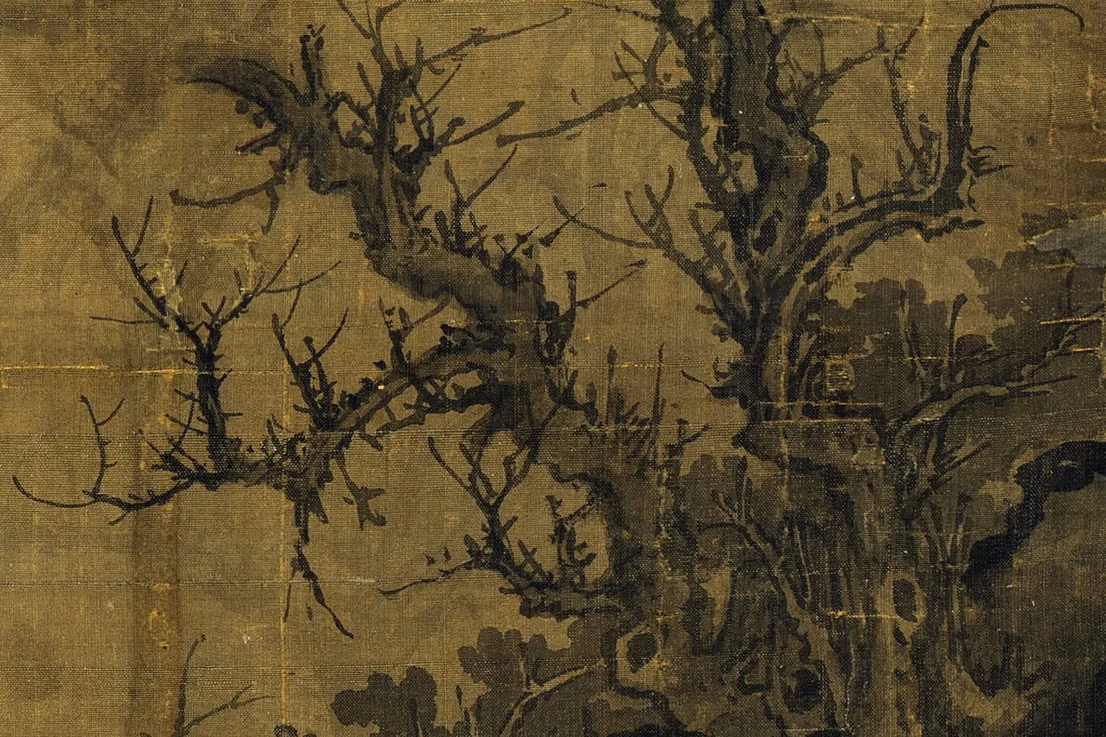 郭熙《早春图》超高清大图局部细节 (7)