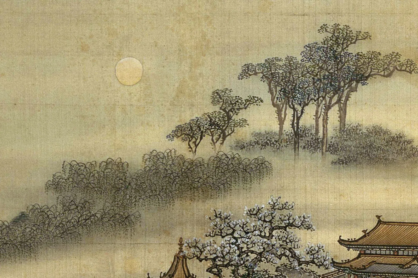 清·袁耀《扬州四景图》局部 (1)