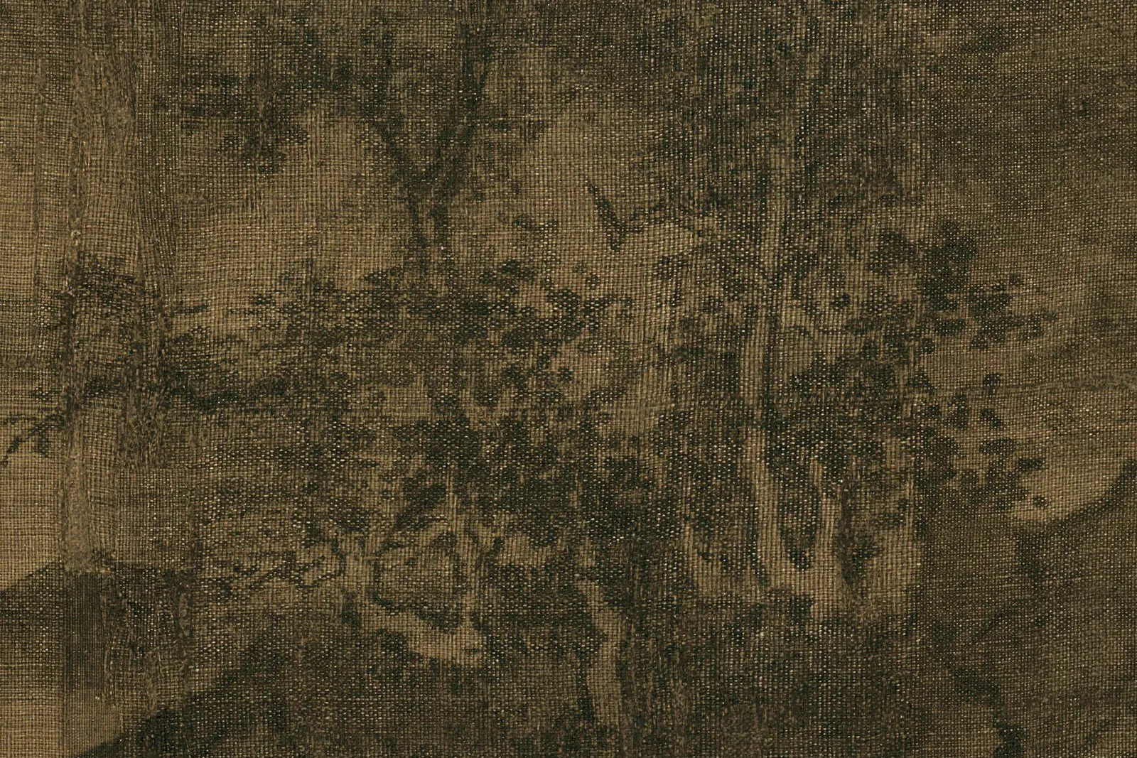 传李成《茂林远岫图》超高清大图局部 (4)