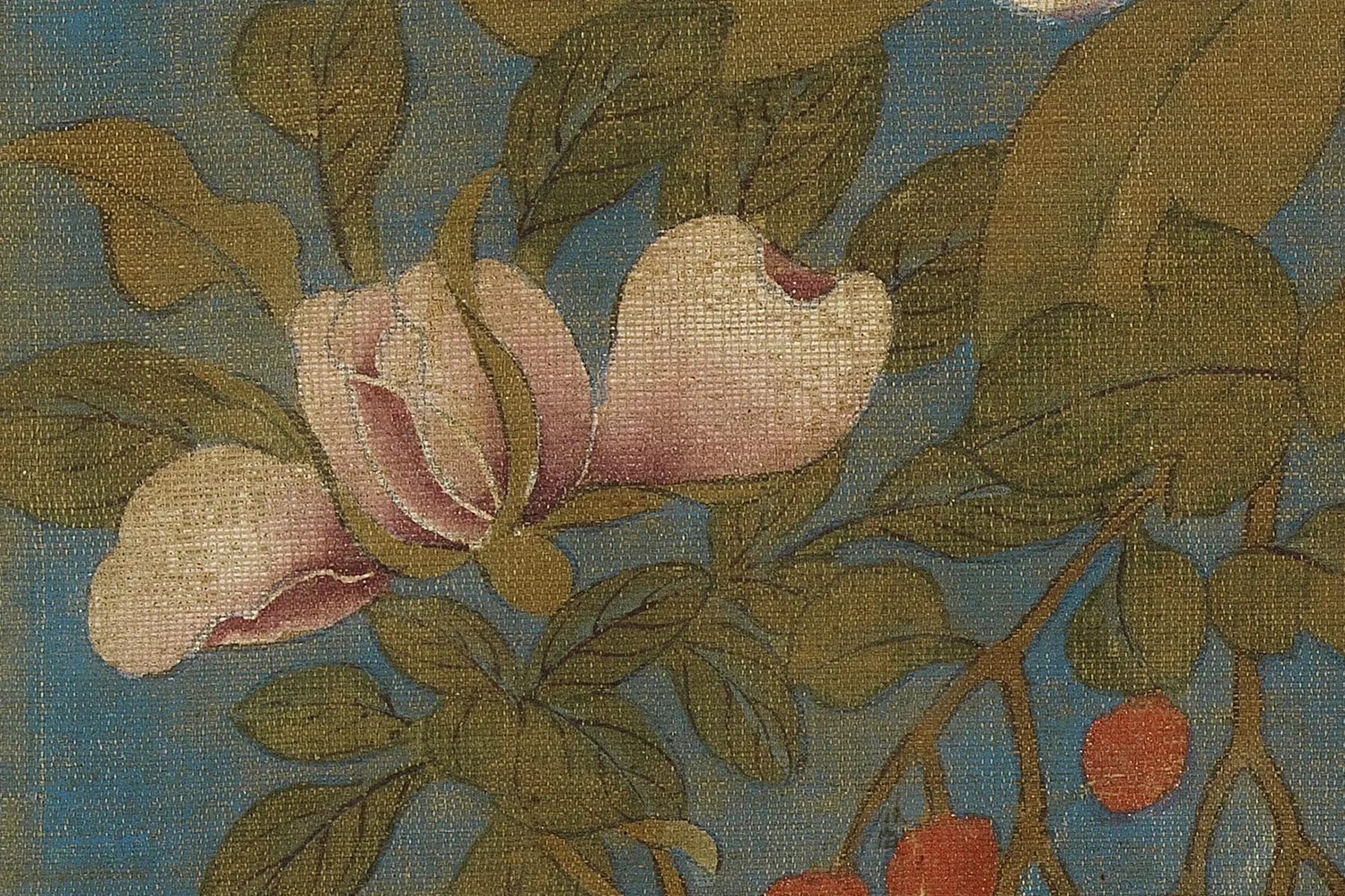 传宋李迪(款)画花鸟轴超高清大图局部 (7)