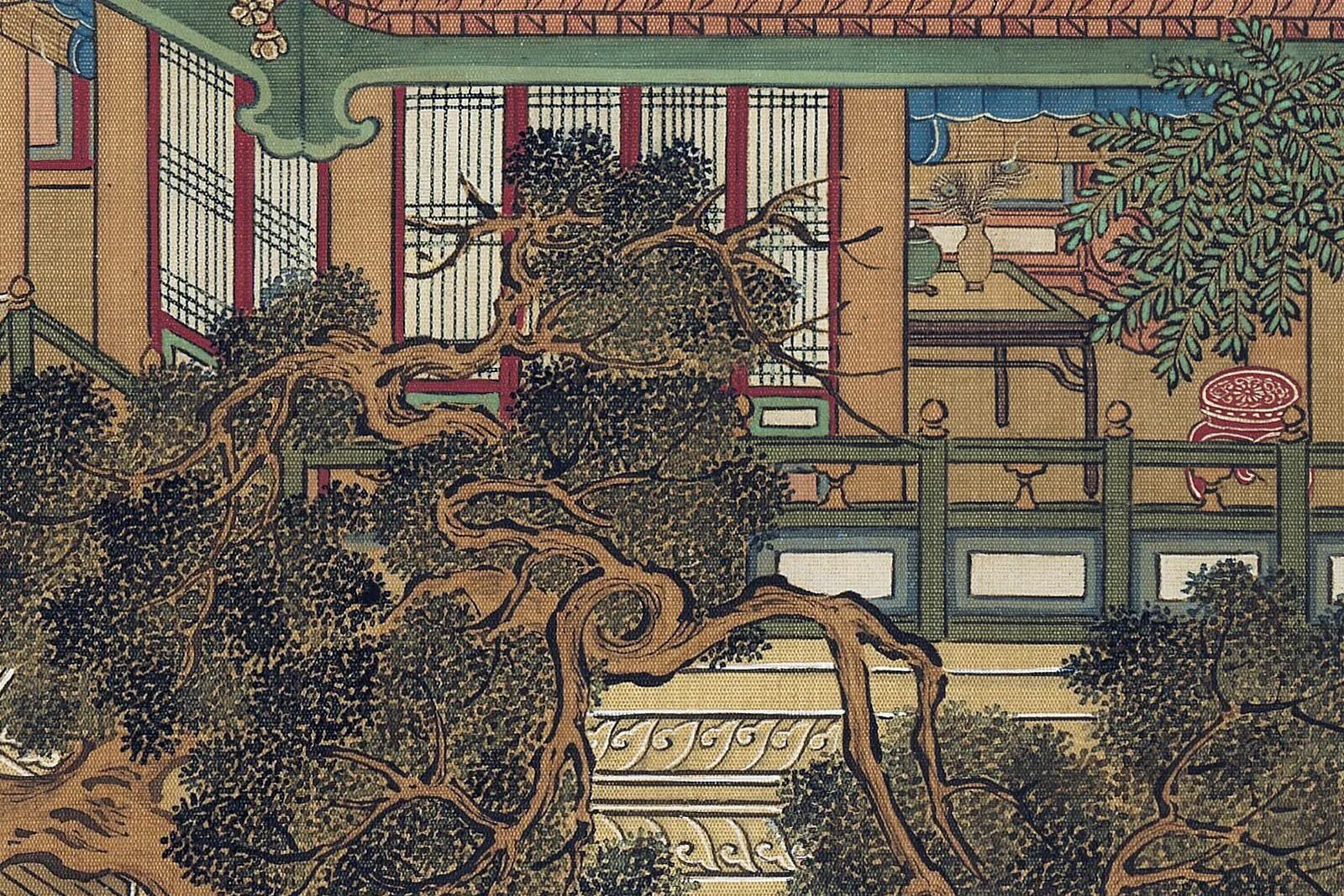 传南宋赵伯驹《仙山楼阁图》超高清大图局部 (6)