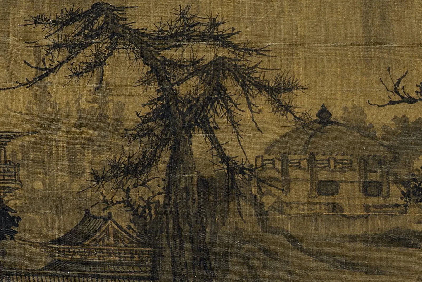 郭熙《早春图》超高清大图局部细节 (5)