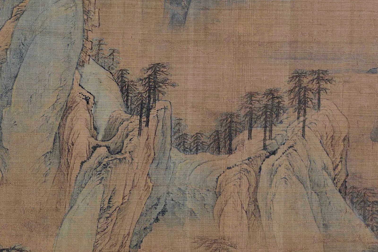 赵伯驹《江山秋色图》高清大图局部 (3)