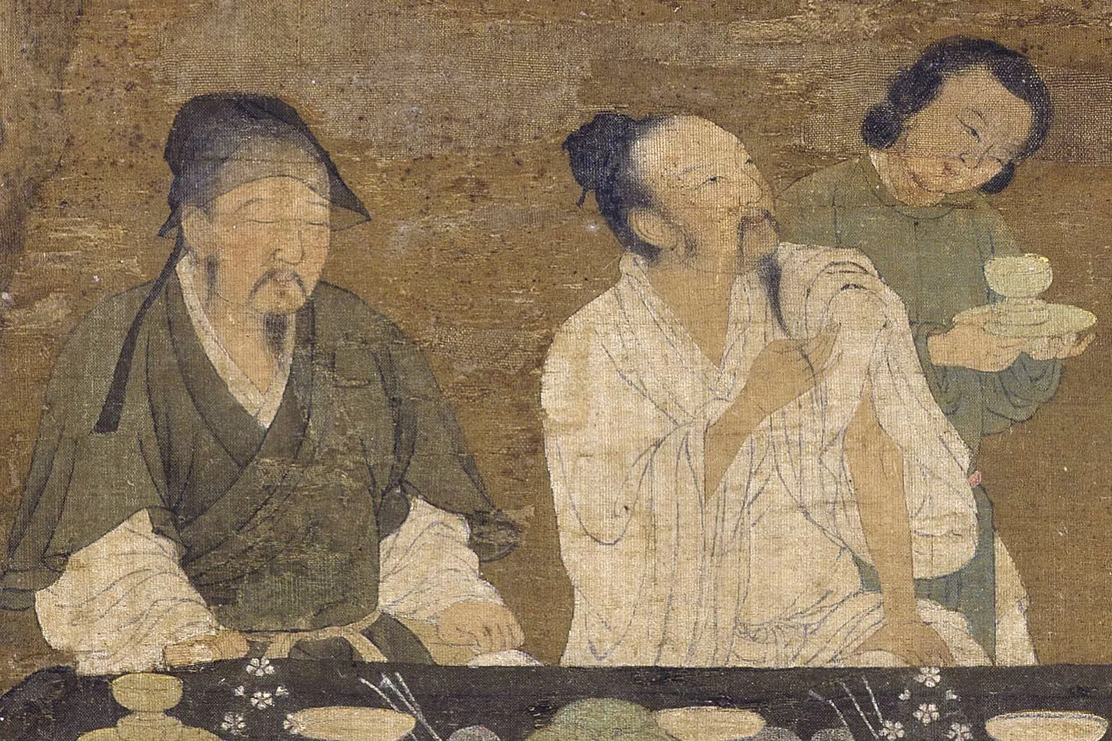 传宋徽宗《文会图》高清大图局部 (1)