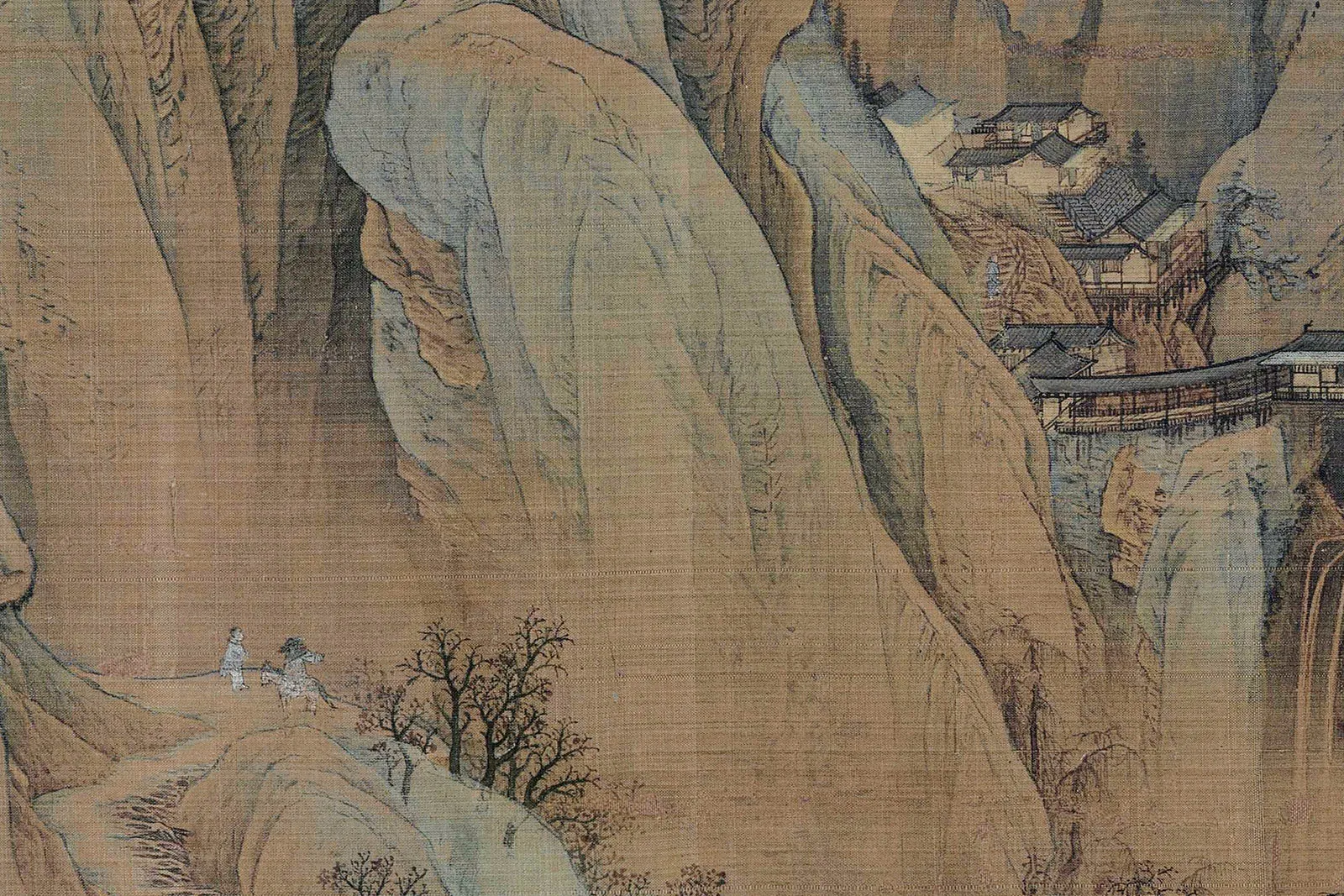 赵伯驹《江山秋色图》高清大图局部 (9)