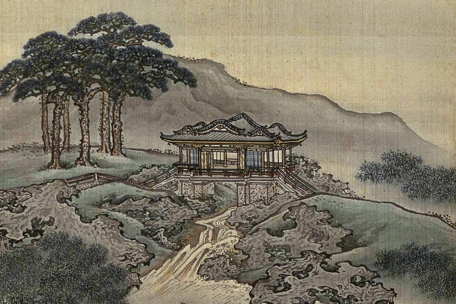 清·袁耀《扬州四景图》局部 (6)