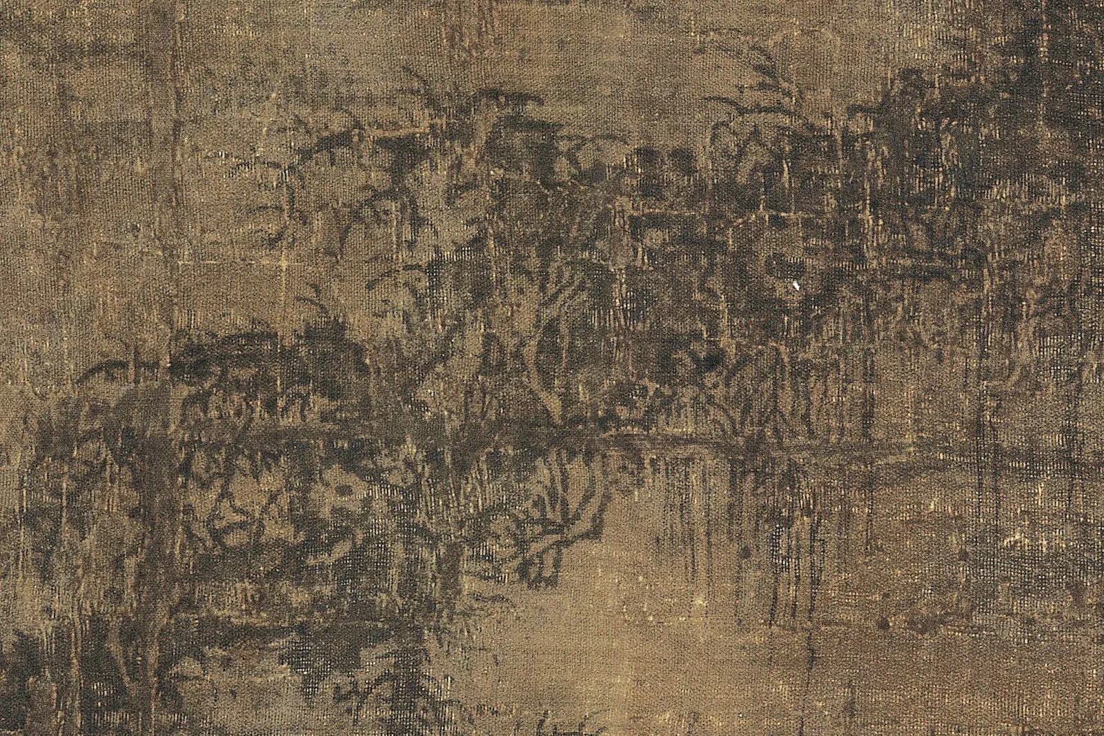 宋李成《小寒林图》高清大图局部 (7)