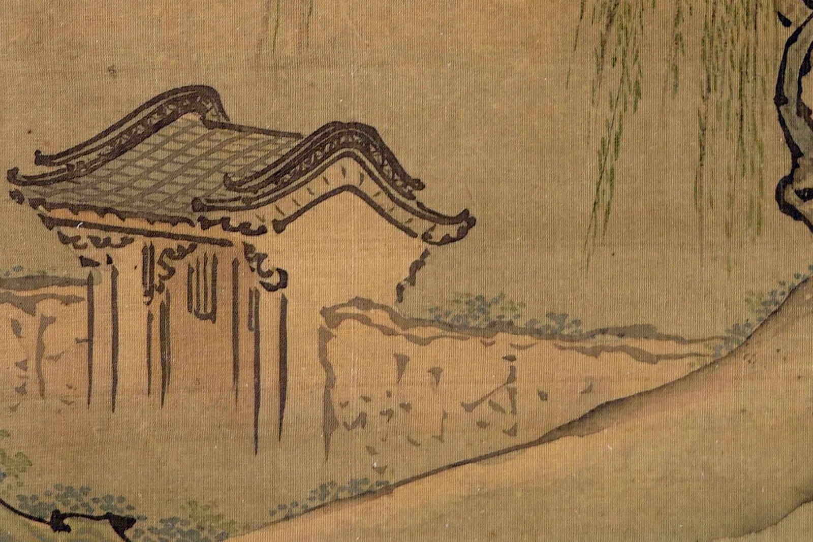 袁耀《拟唐人诗意图·春怨》局部 (3)