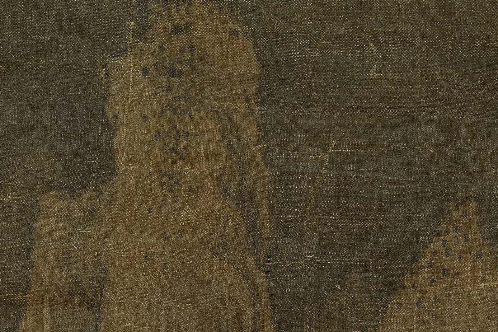 传宋李成山水画《群峰霁雪图》超高清大图局部 (8)