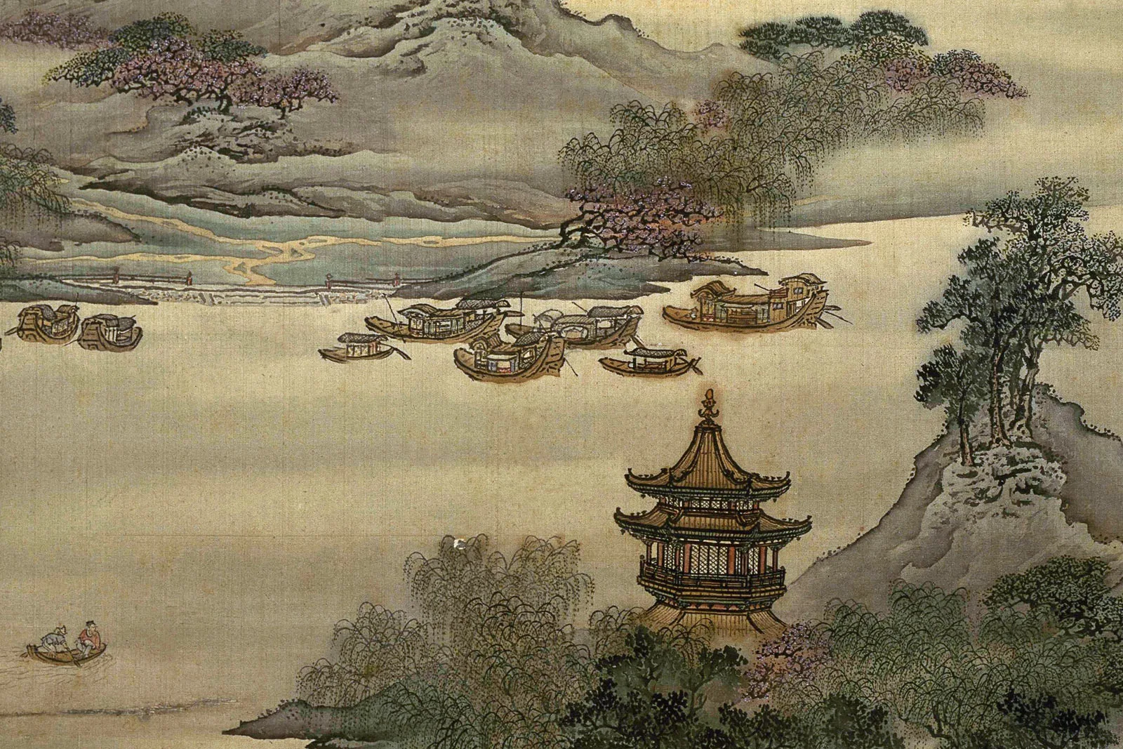 清·袁耀《扬州四景图》局部 (5)