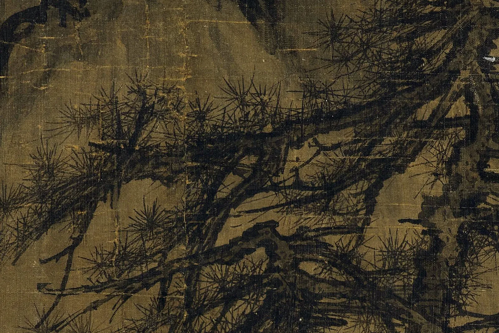 郭熙《早春图》超高清大图局部细节 (3)