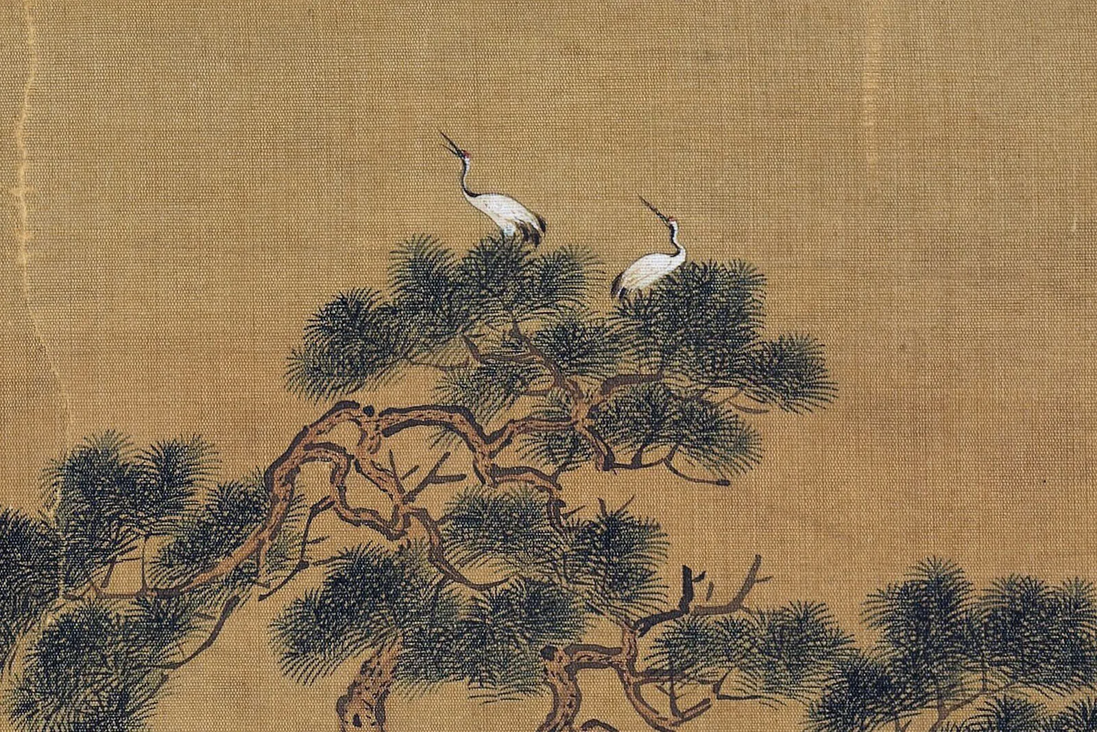 传南宋赵伯驹《仙山楼阁图》超高清大图局部 (10)