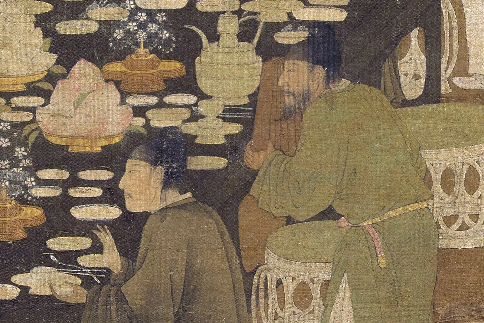 传宋徽宗《文会图》高清大图局部 (4)