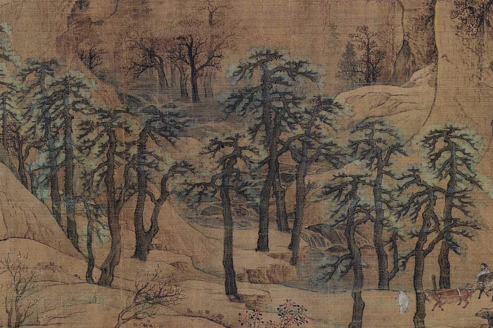 赵伯驹《江山秋色图》高清大图局部 (18)