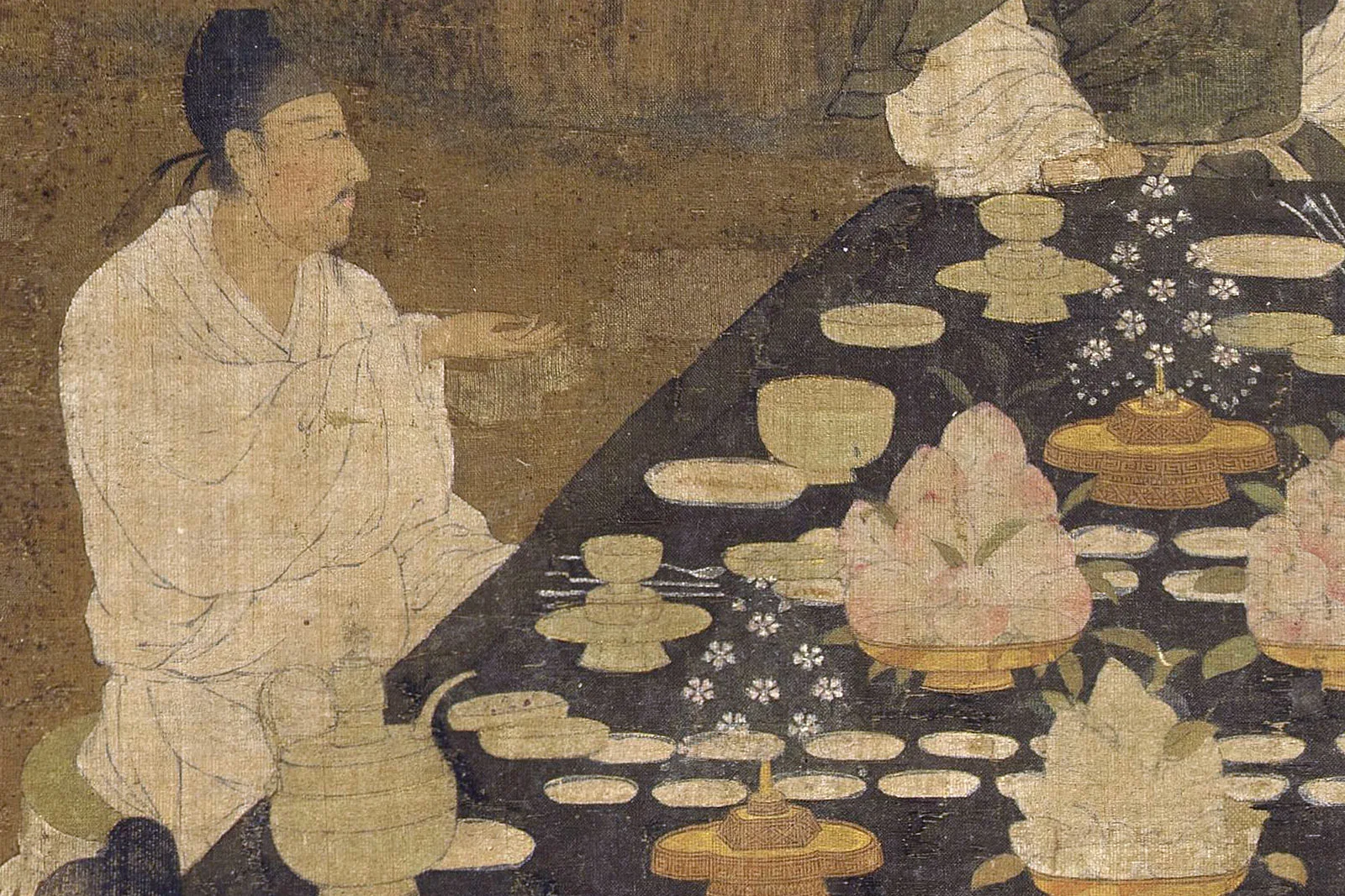 传宋徽宗《文会图》高清大图局部 (3)