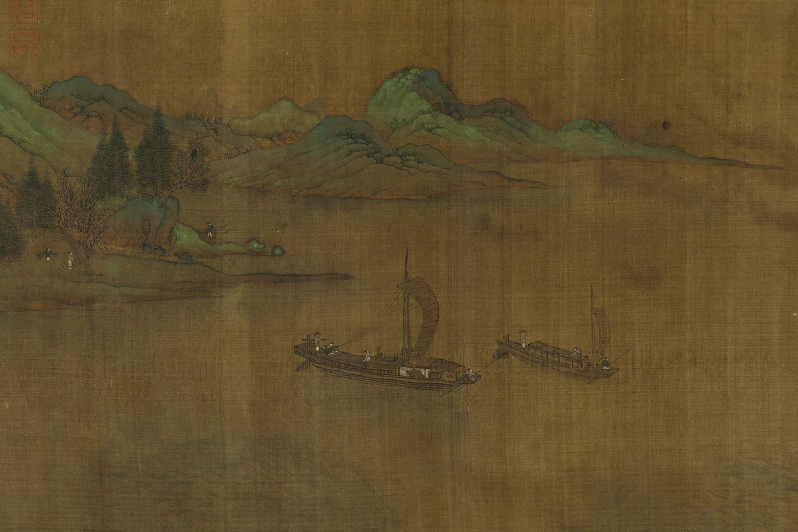 传宋赵伯驹《滕王阁宴会图》局部 (5)