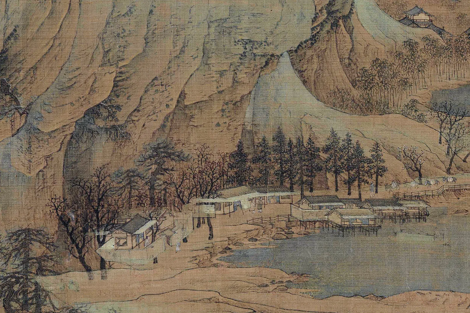 赵伯驹《江山秋色图》高清大图局部 (6)