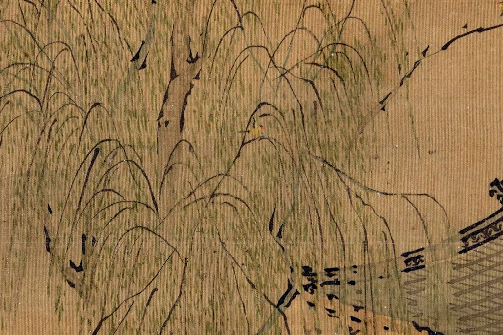 袁耀《拟唐人诗意图·春怨》局部 (2)