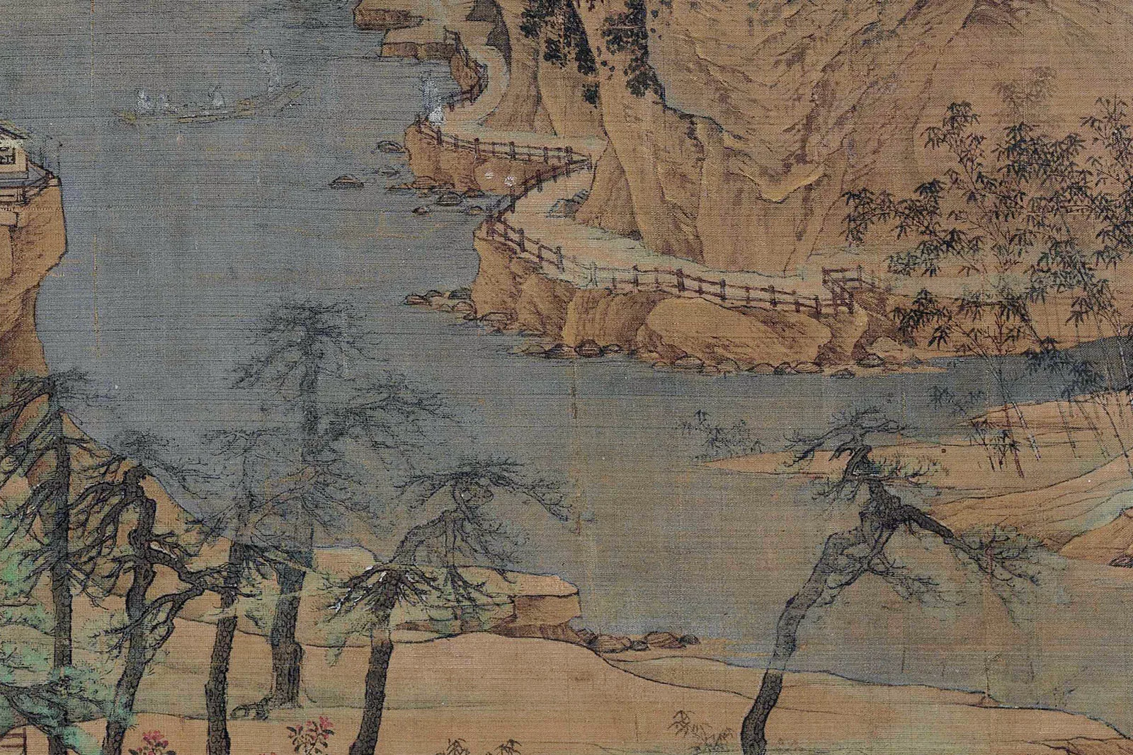 赵伯驹《江山秋色图》高清大图局部 (12)