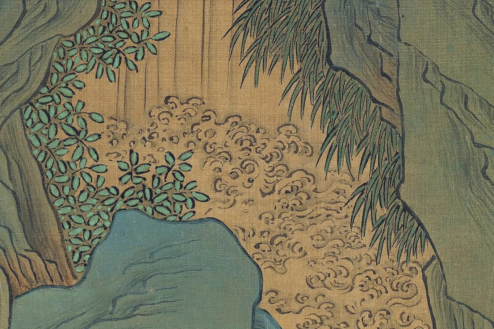 传南宋赵伯驹《仙山楼阁图》超高清大图局部 (4)