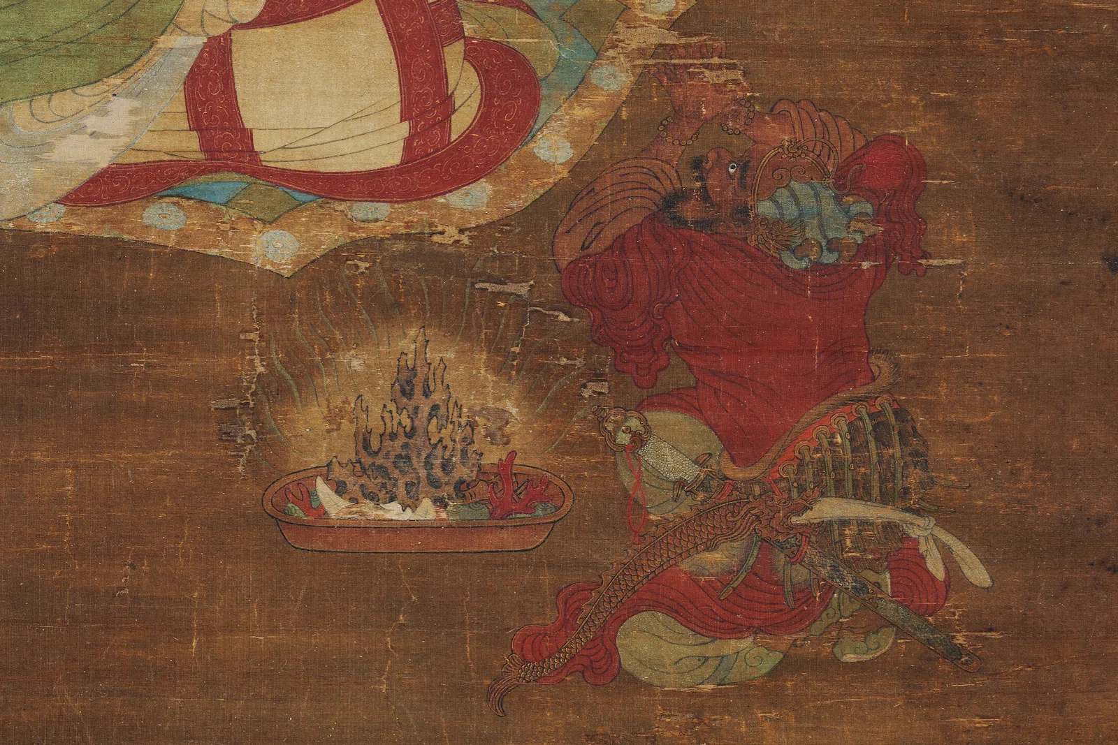 传宋赵伯驹《画海神听讲图》局部 (2)