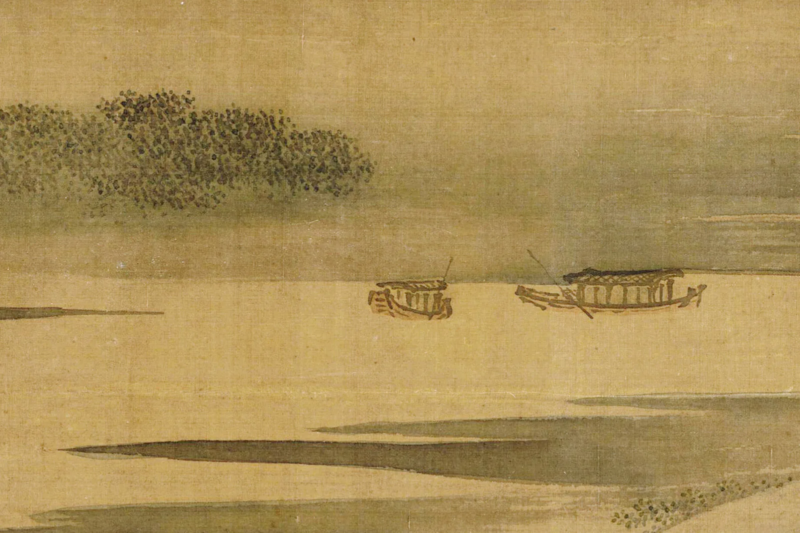 清·袁耀山水楼阁界画《邗江胜览图》高清图局部 (13)