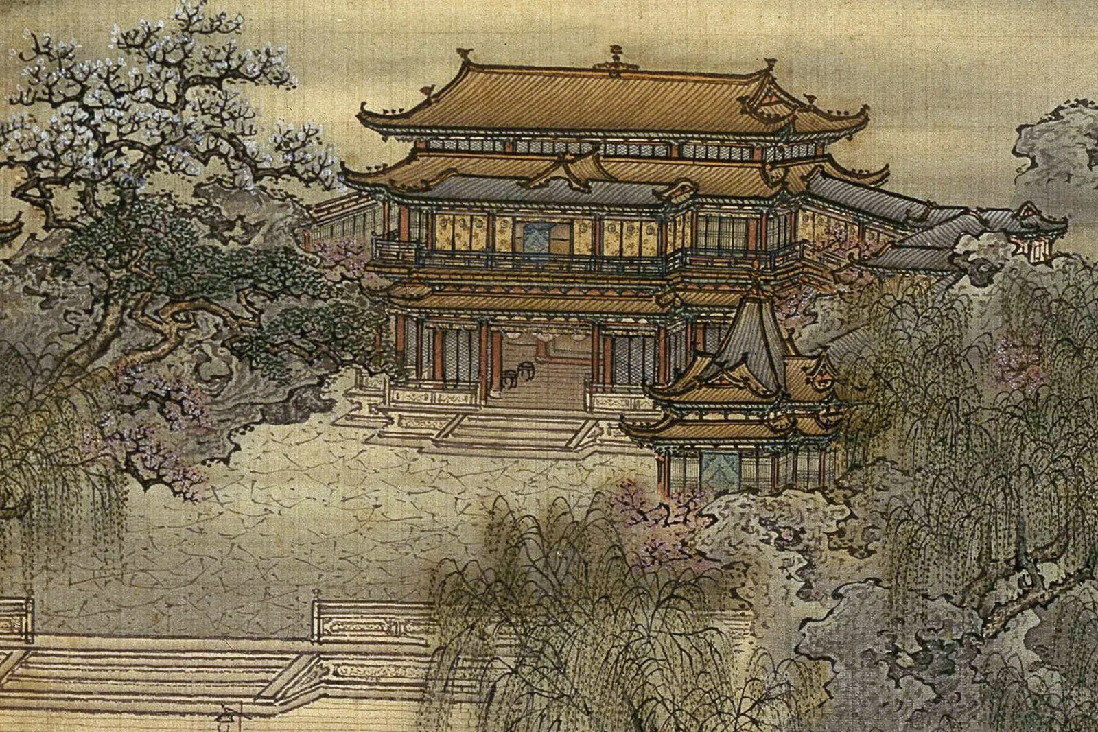 清·袁耀《扬州四景图》局部 (2)