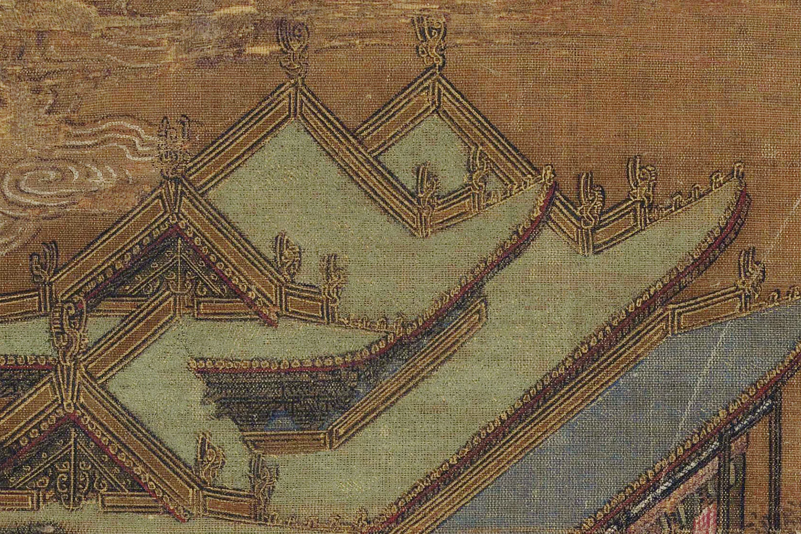 传宋赵伯驹《阿阁图》高清大图局部 (3)