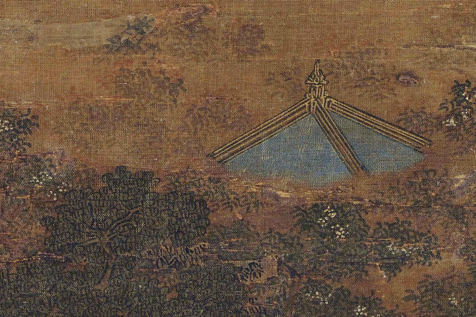 传宋赵伯驹《阿阁图》高清大图局部 (9)