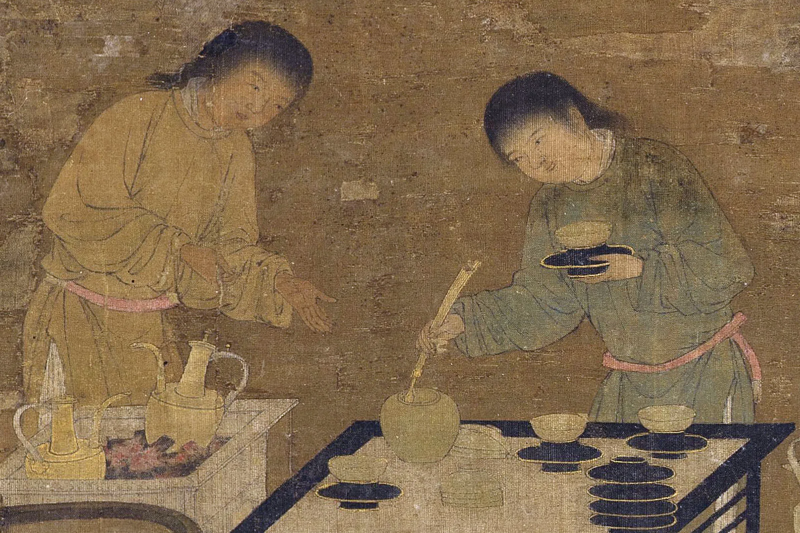 传宋徽宗《文会图》高清大图局部 (6)