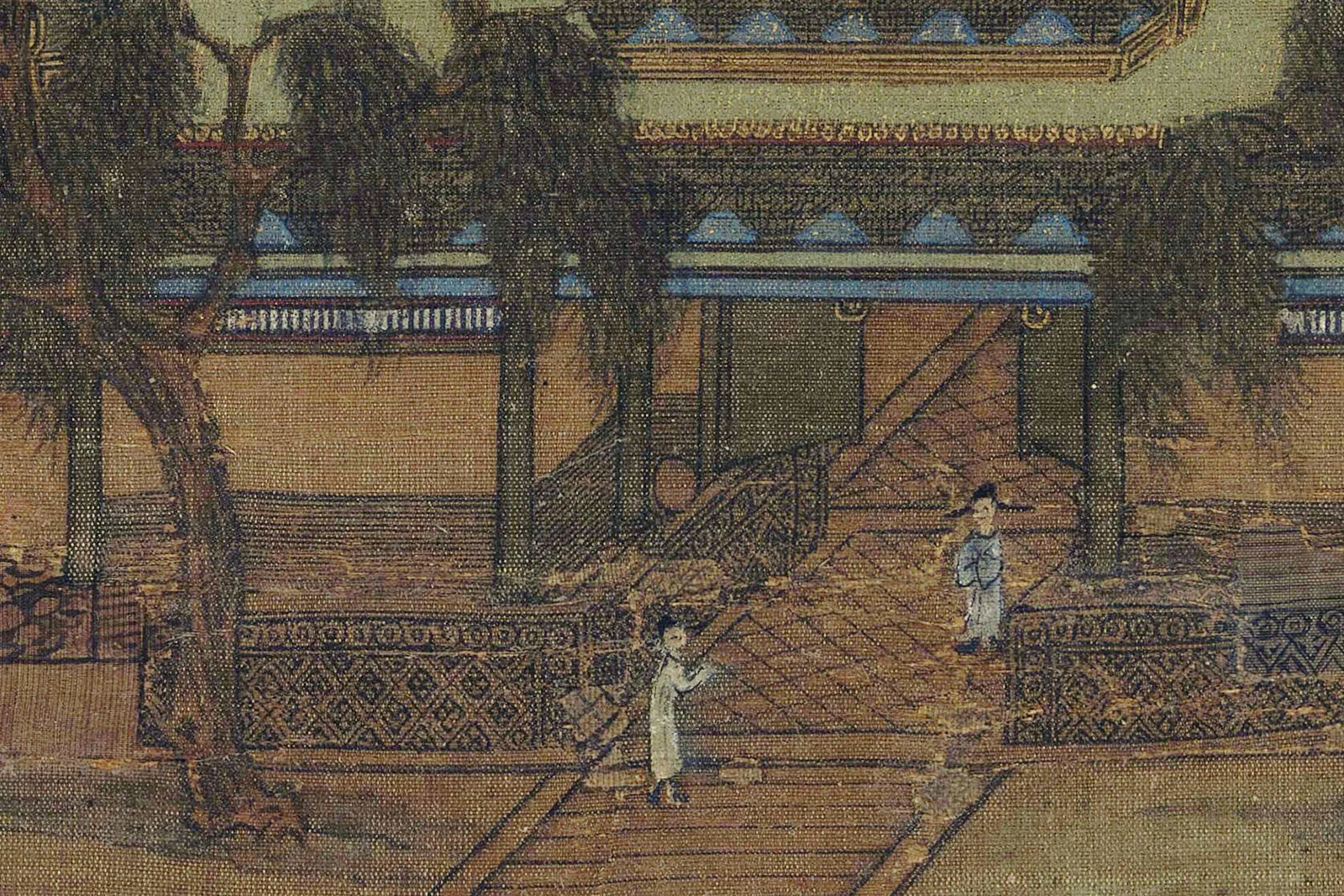 传宋赵伯驹《阿阁图》高清大图局部 (7)